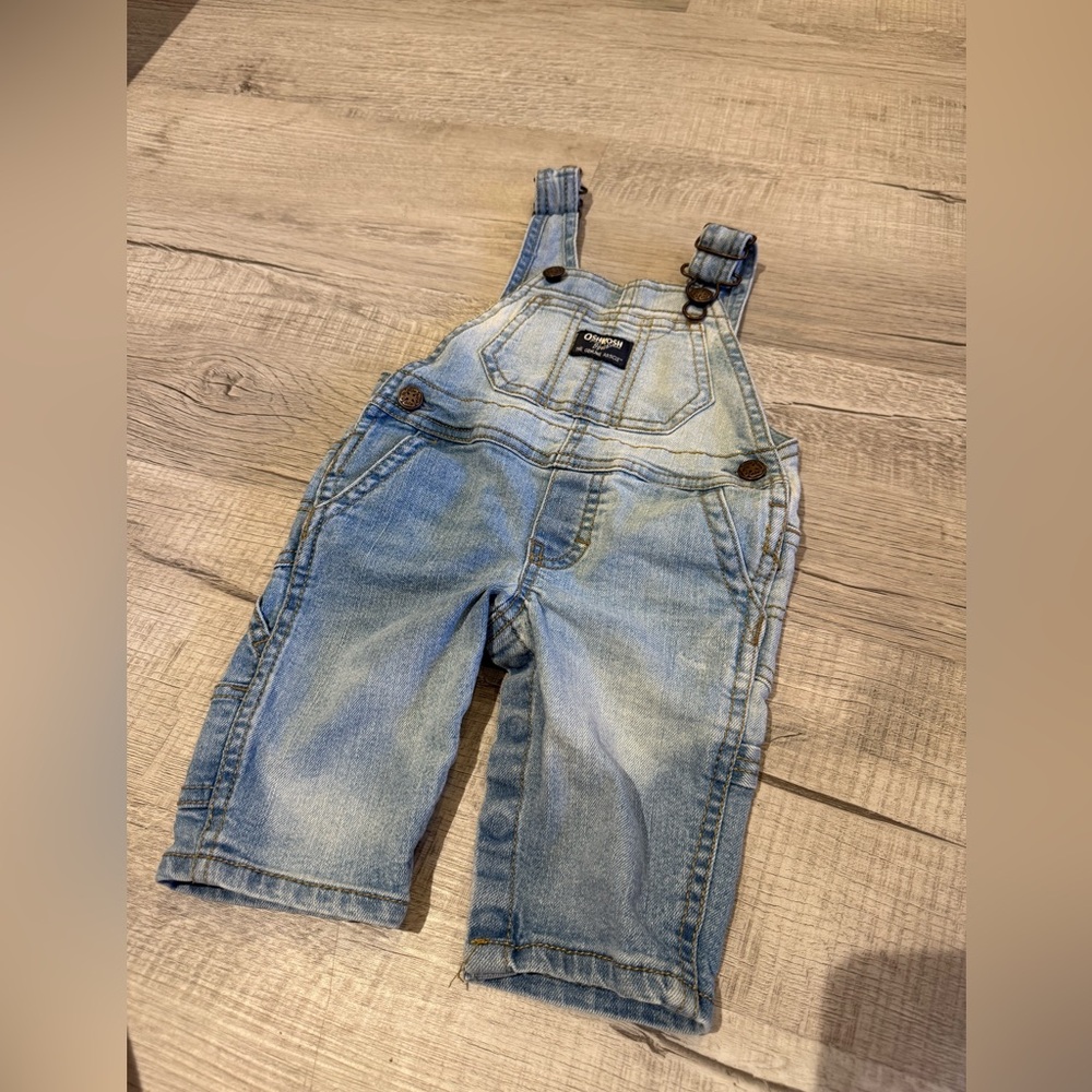 OshKosh B'gosh Blue Denim Overalls Classic Style